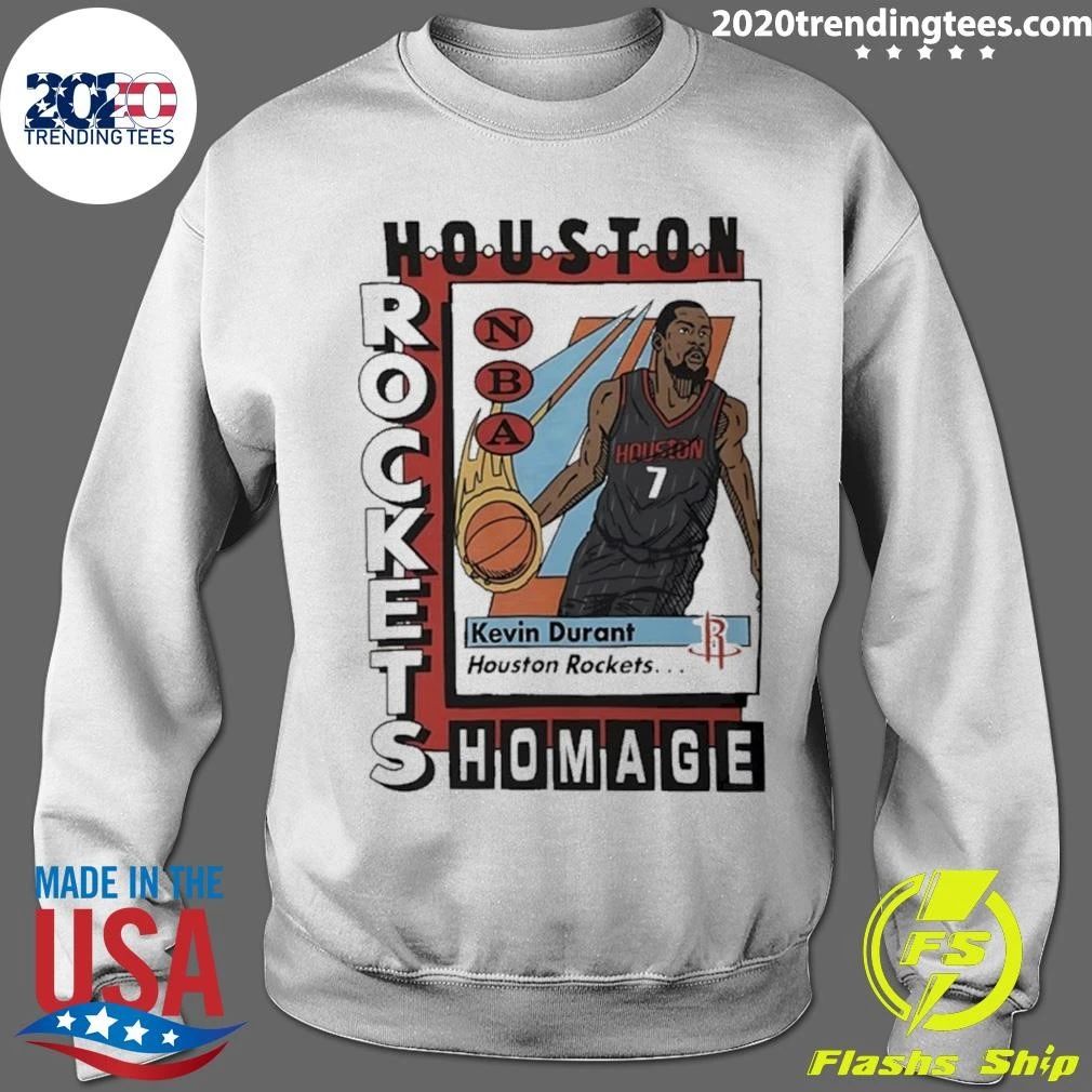 Houston Rockets Kevin Durant NBA Basketball Trading Card Shirt