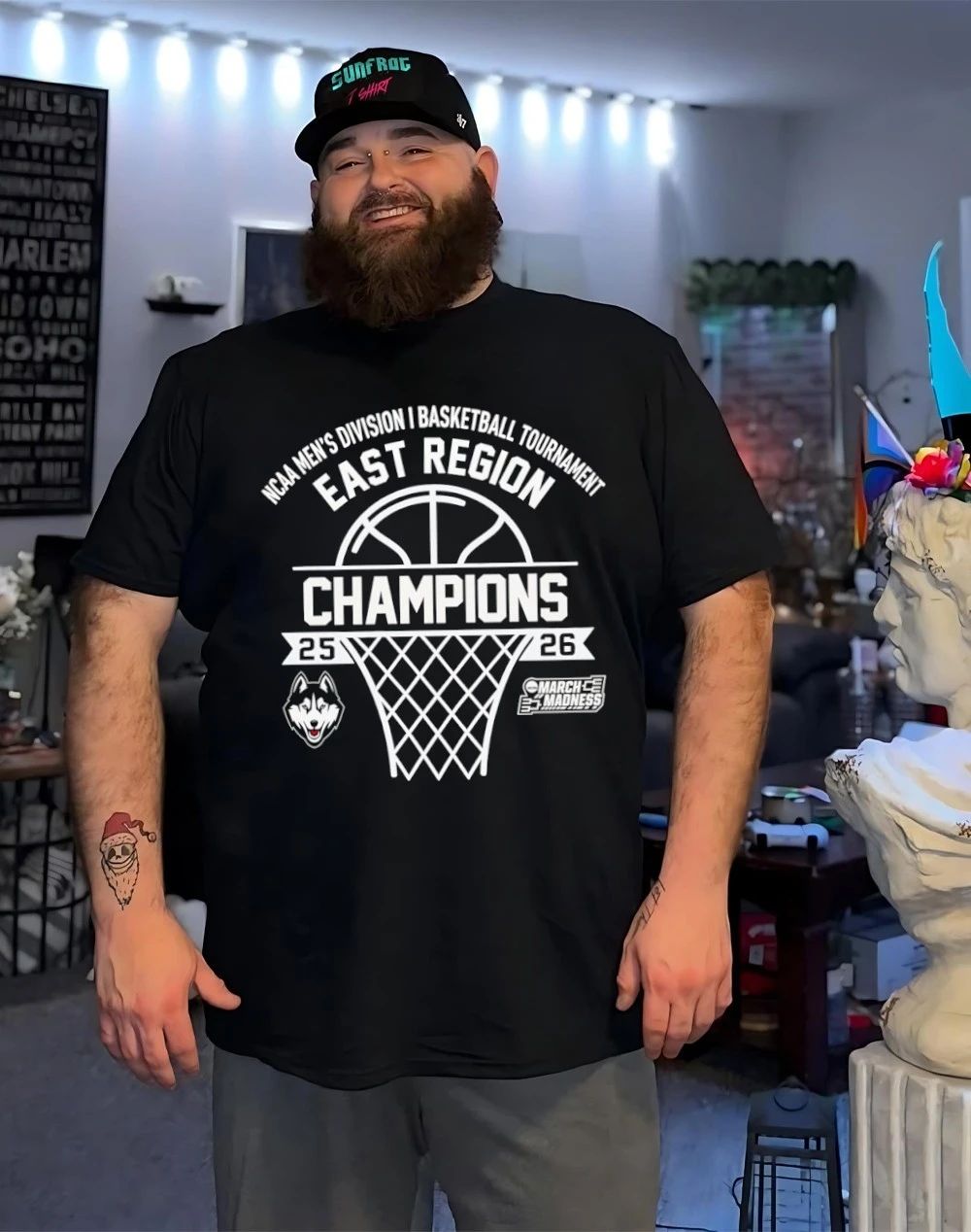 UConn Huskies East Region Champions 2026 shirt