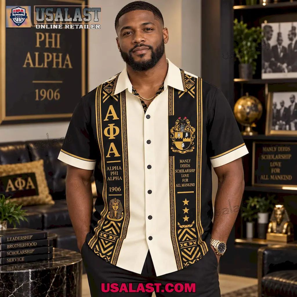 Alpha Phi Alpha 1906 Manly Deeds Premium Hawaiian Shirt