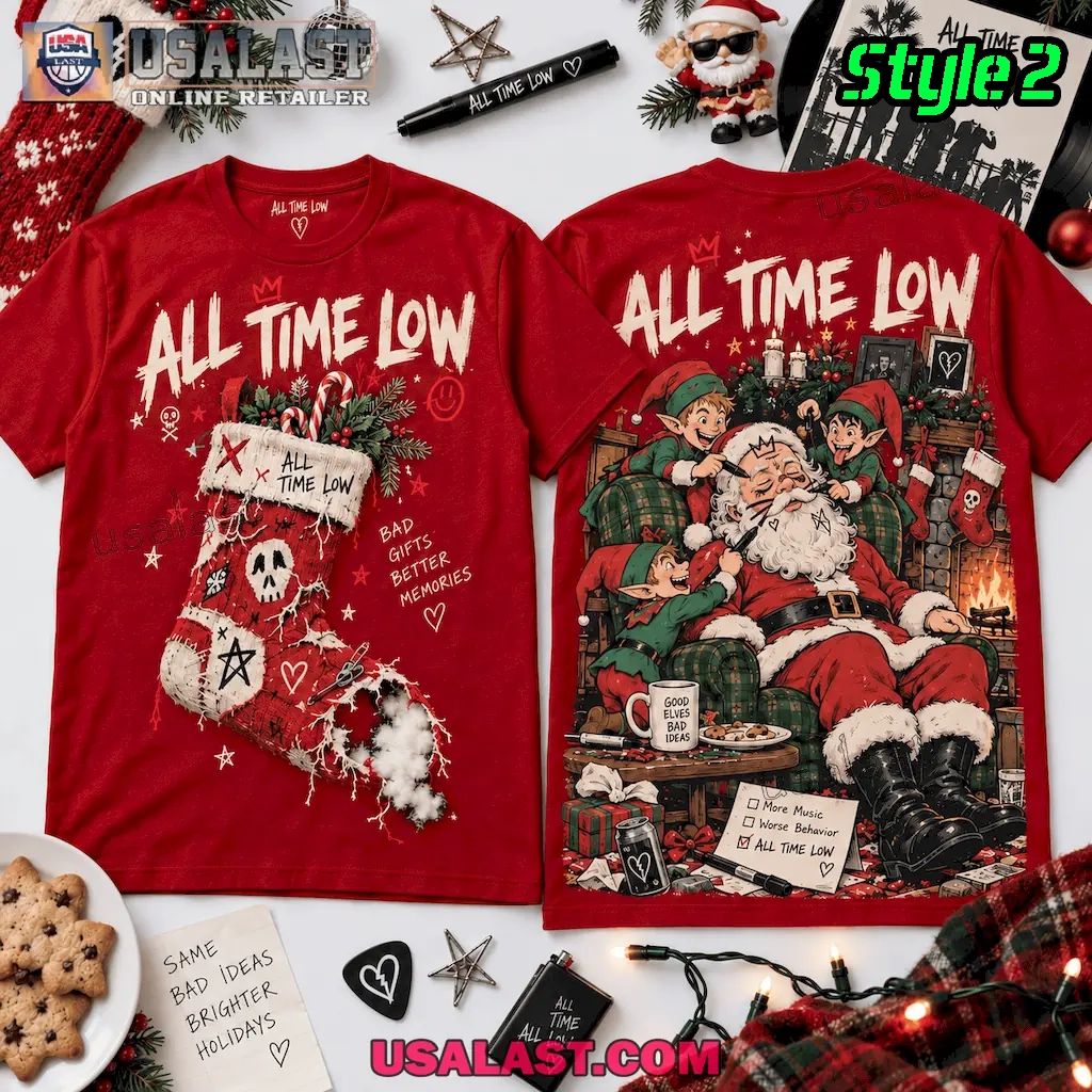 All Time Low Bad Elves Worse Christmas Decisions 3D T-Shirt