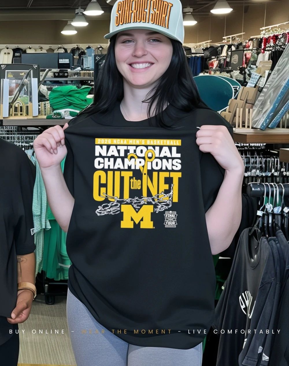 Michigan Wolverines 2026 Men’s Basketball National Champions Cut the Net shirt