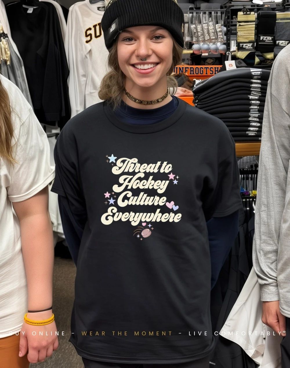 Threat hockey culture everywhere shirt