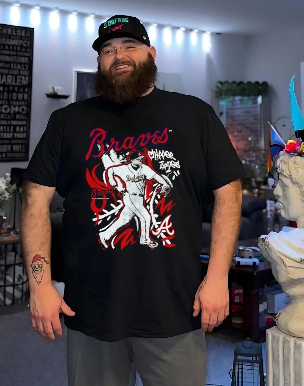 Chipper Jones Atlanta Braves Chalked Up Player shirt