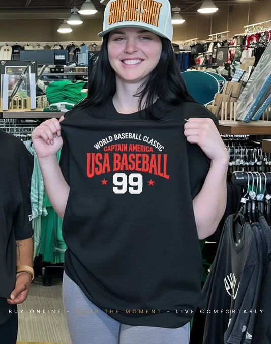 Aaron Judge Yankees Captain America USA Baseball 99 shirt
