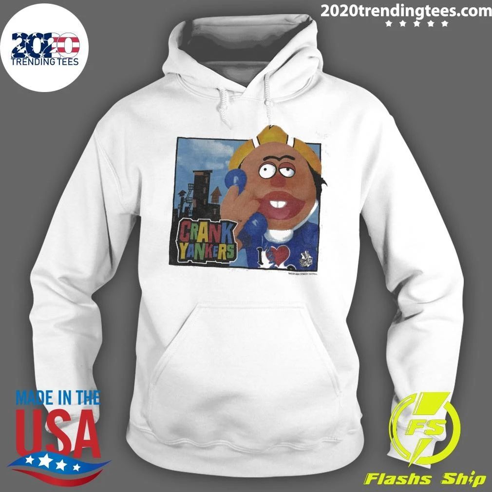 Comedy Central Crank Yankers White Ringer Vintage Shirt
