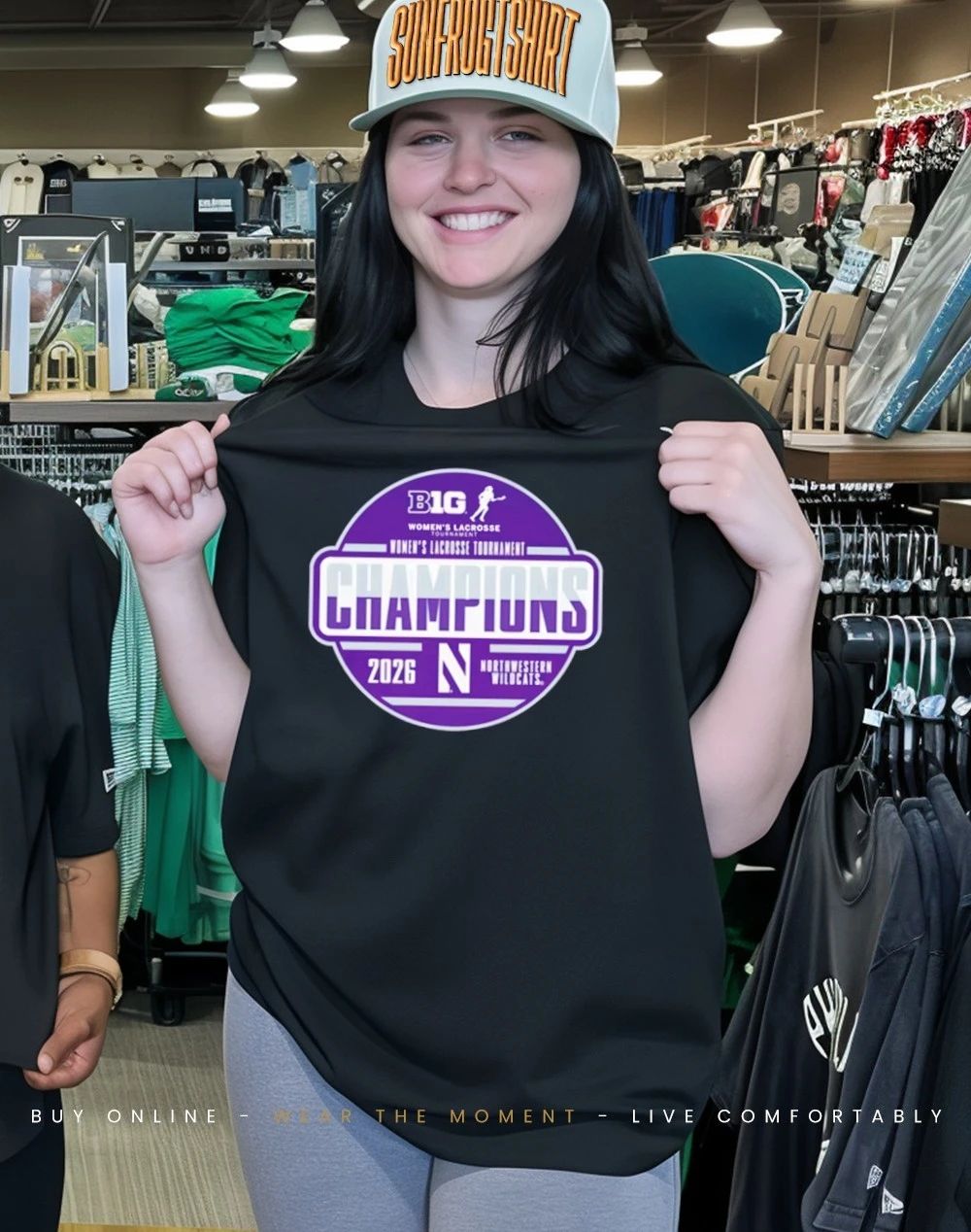 Northwestern Wildcats 2026 Big Ten Women’s Lacrosse Tournament Champions Locker Room shirt