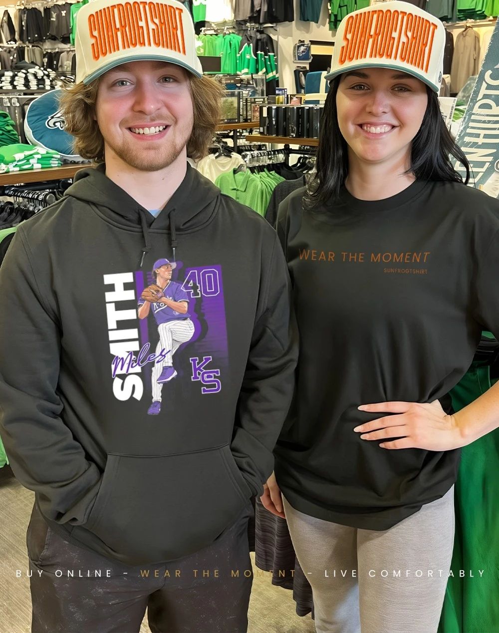 Miles Smith 40 Kansas State Wildcats baseball player caricature shirt
