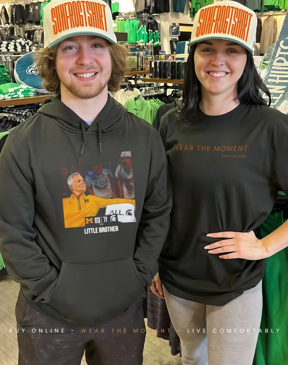 Michigan 83 Michigan State 71 Dusty May Little Brother Shirt