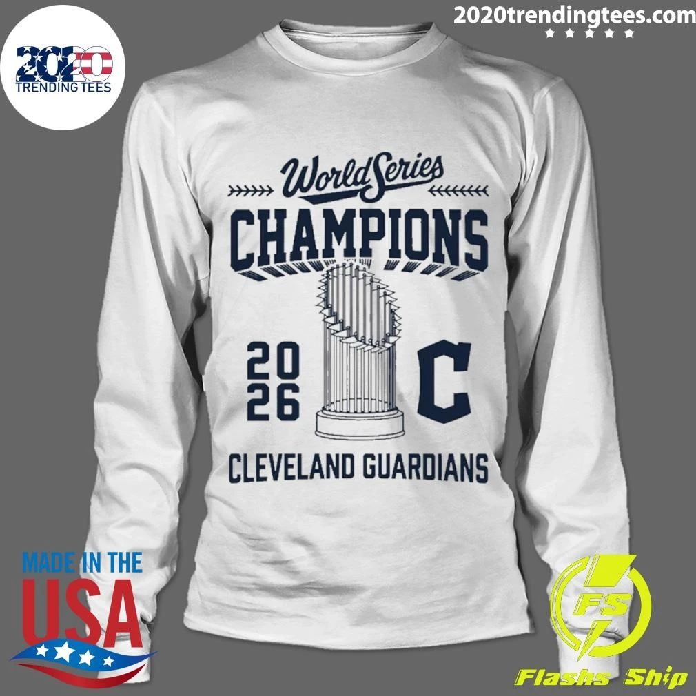 Cleveland Guardians 2026 World Series Champions Baseball Trophy Shirt