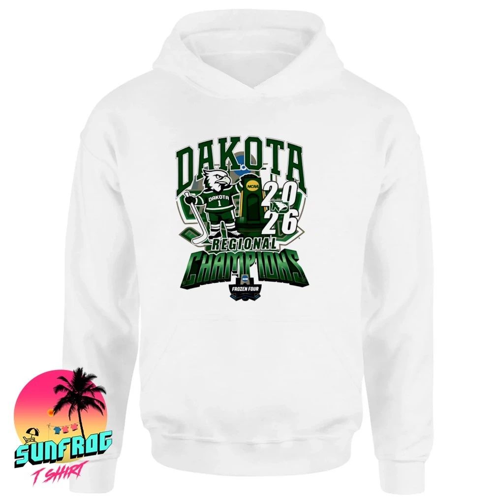 North Dakota Fighting Hawks 2026 NCAA Men’s Hockey Regional Champions mascot shirt