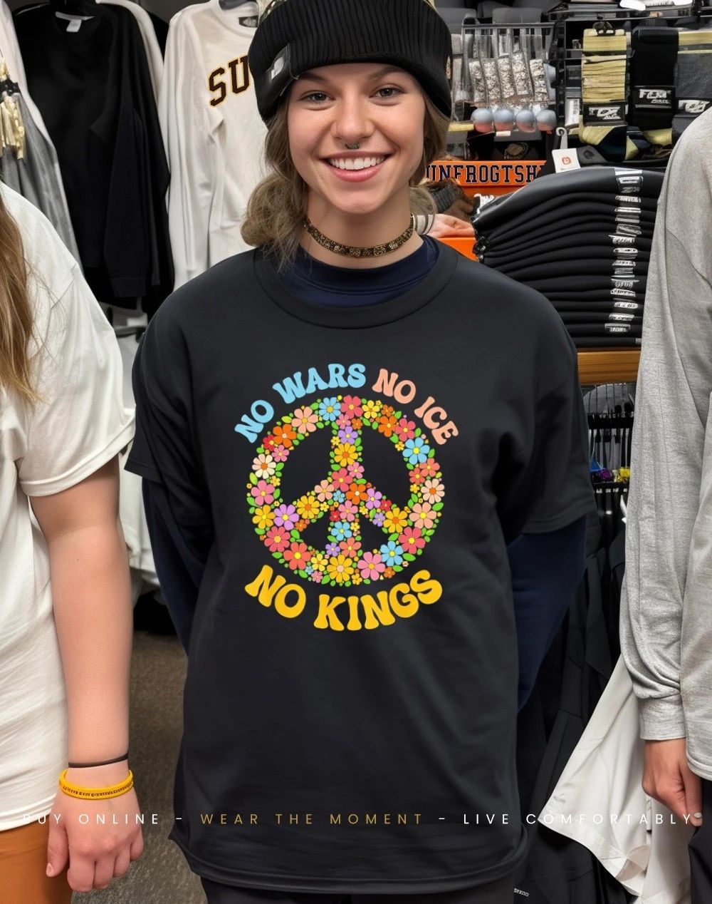 No Wars No ICE No Kings Protest shirt