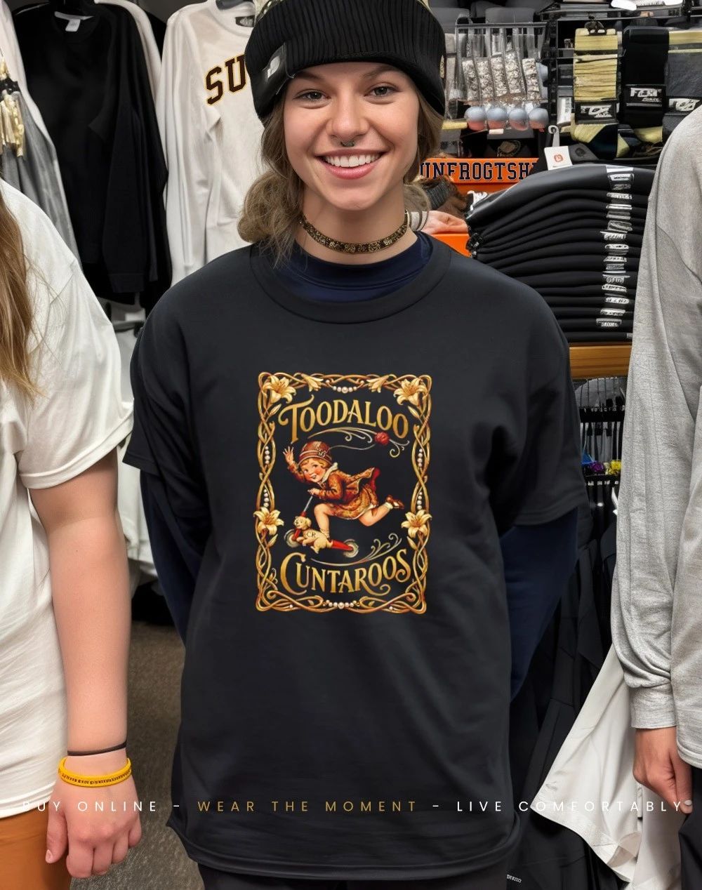 Roller Girl Toodaloo Cuntaroos Funny shirt