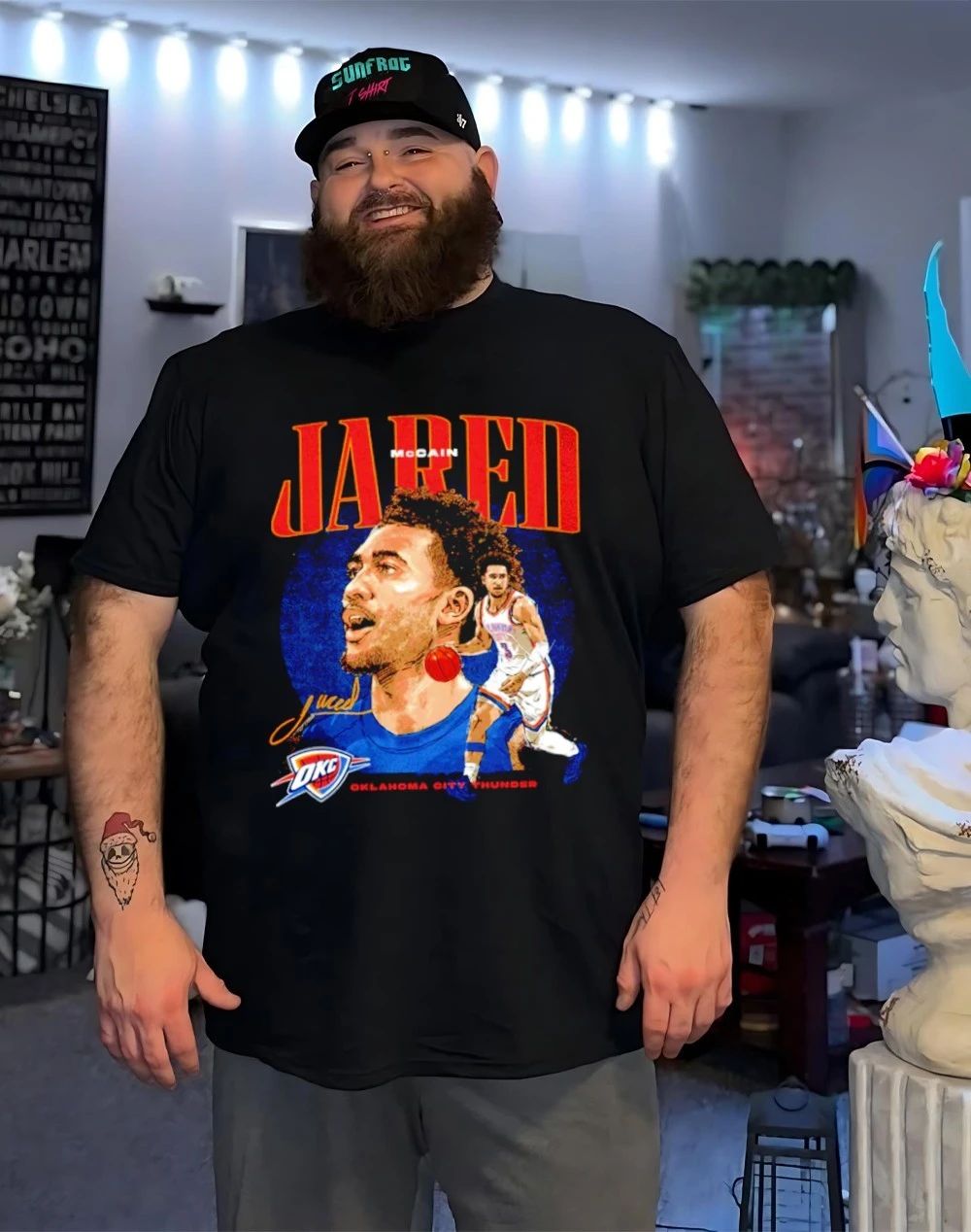 Jared McCain Oklahoma City Thunder Dual signature shirt