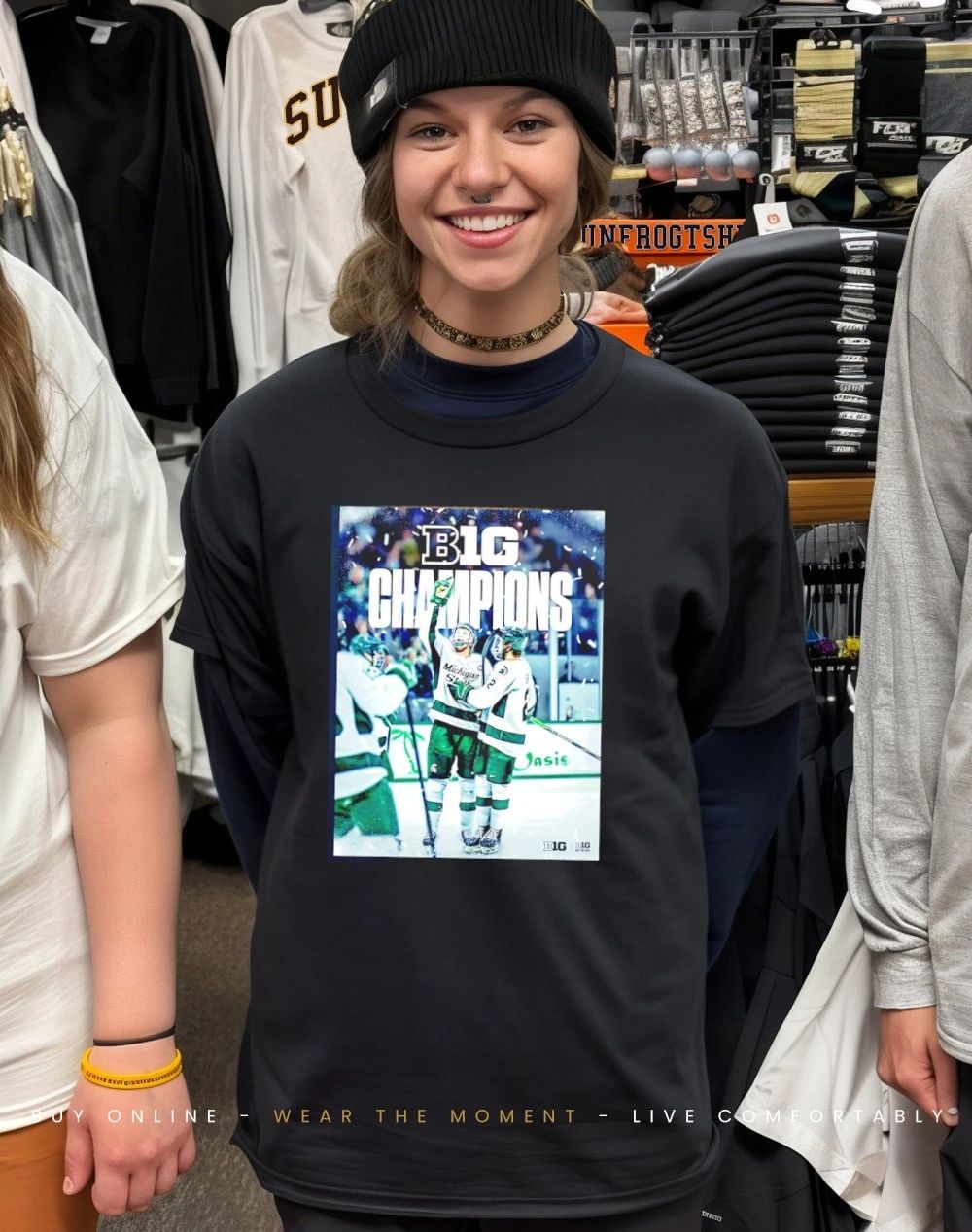 Michigan State Spartans Ice Hockey 2026 B1G Men’s Hockey Regular Season Champs Back To Back shirt