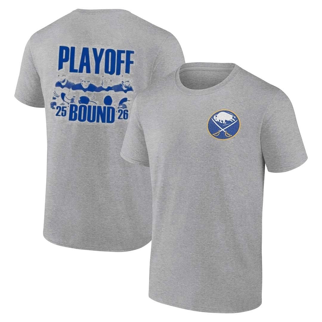 Buffalo Sabres Playoff Bound 2026 front and back shirt