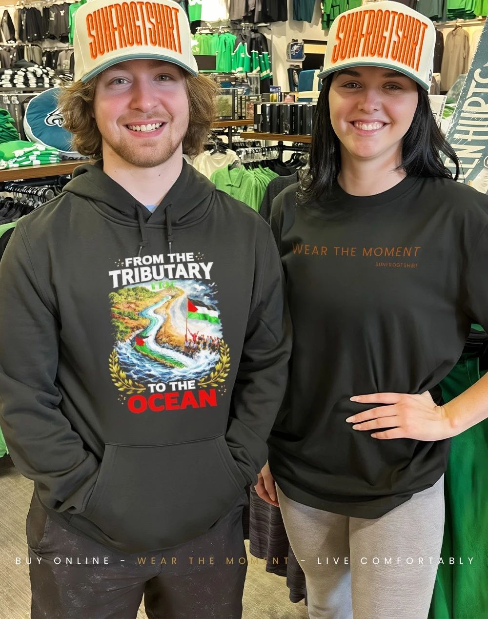 From the tributary to the ocean Palestine shirt