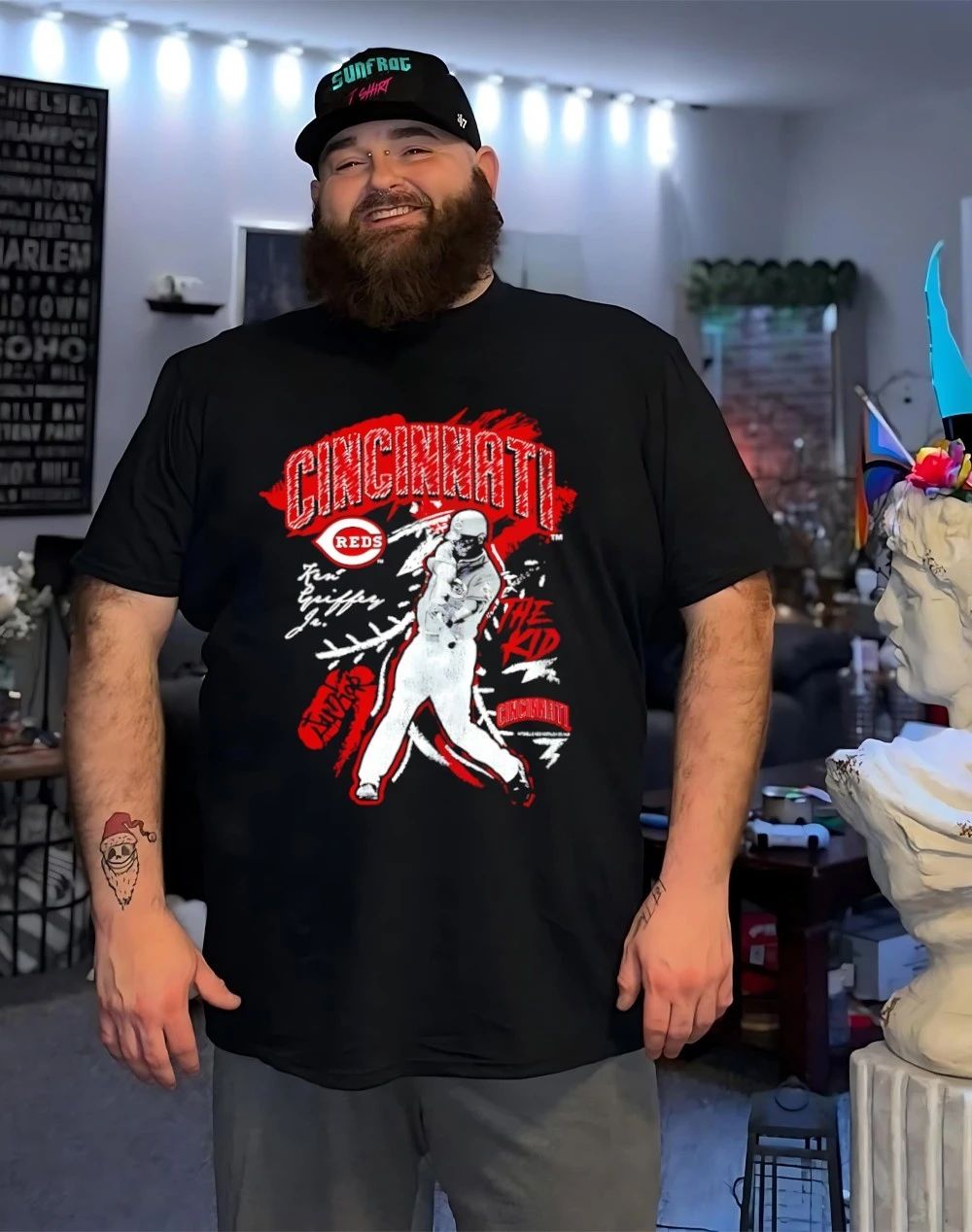 Ken Griffey Cincinnati Reds Chalked Up Player paint shirt