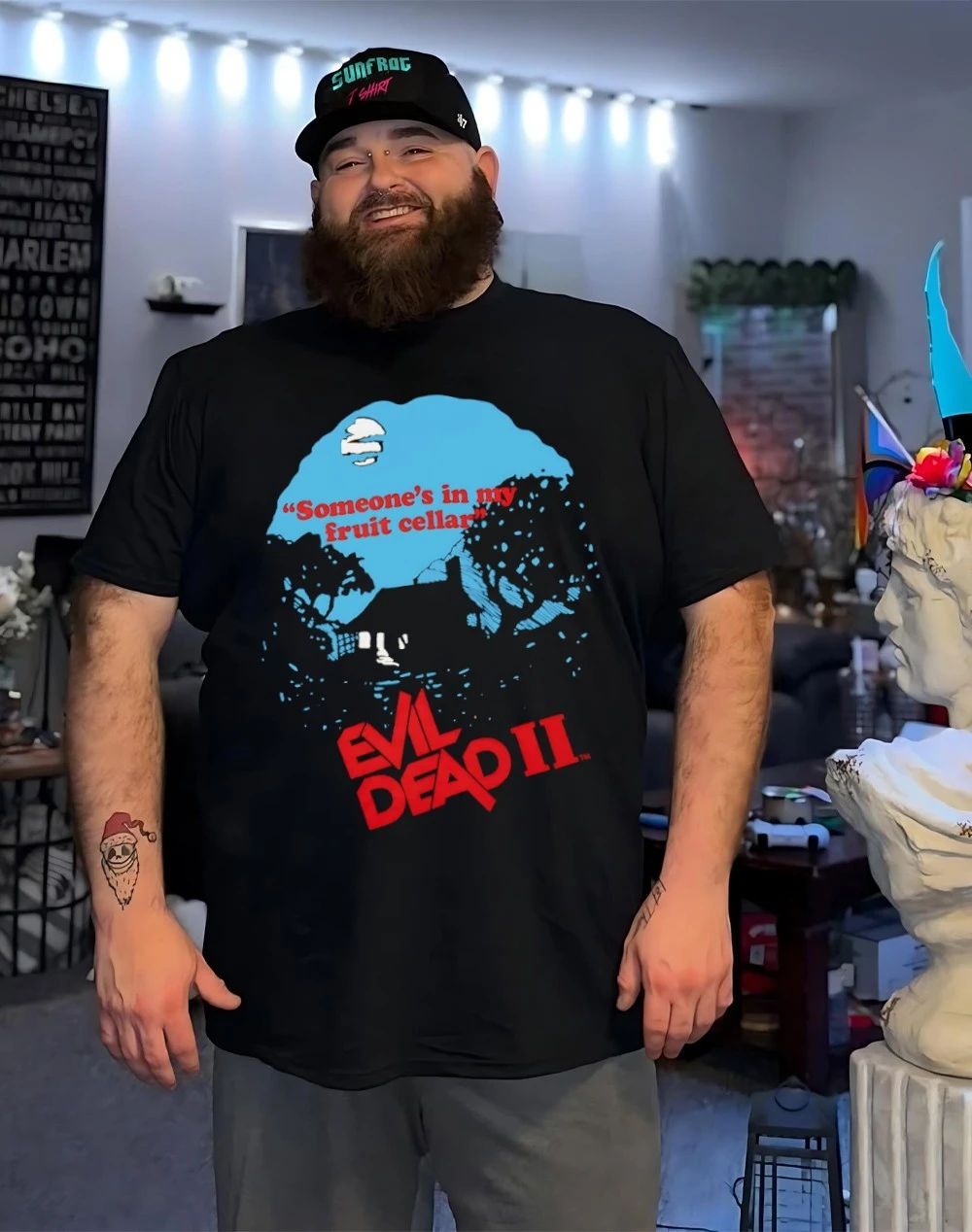 Evil Dead 2 someone’s in my fruit cellar shirt