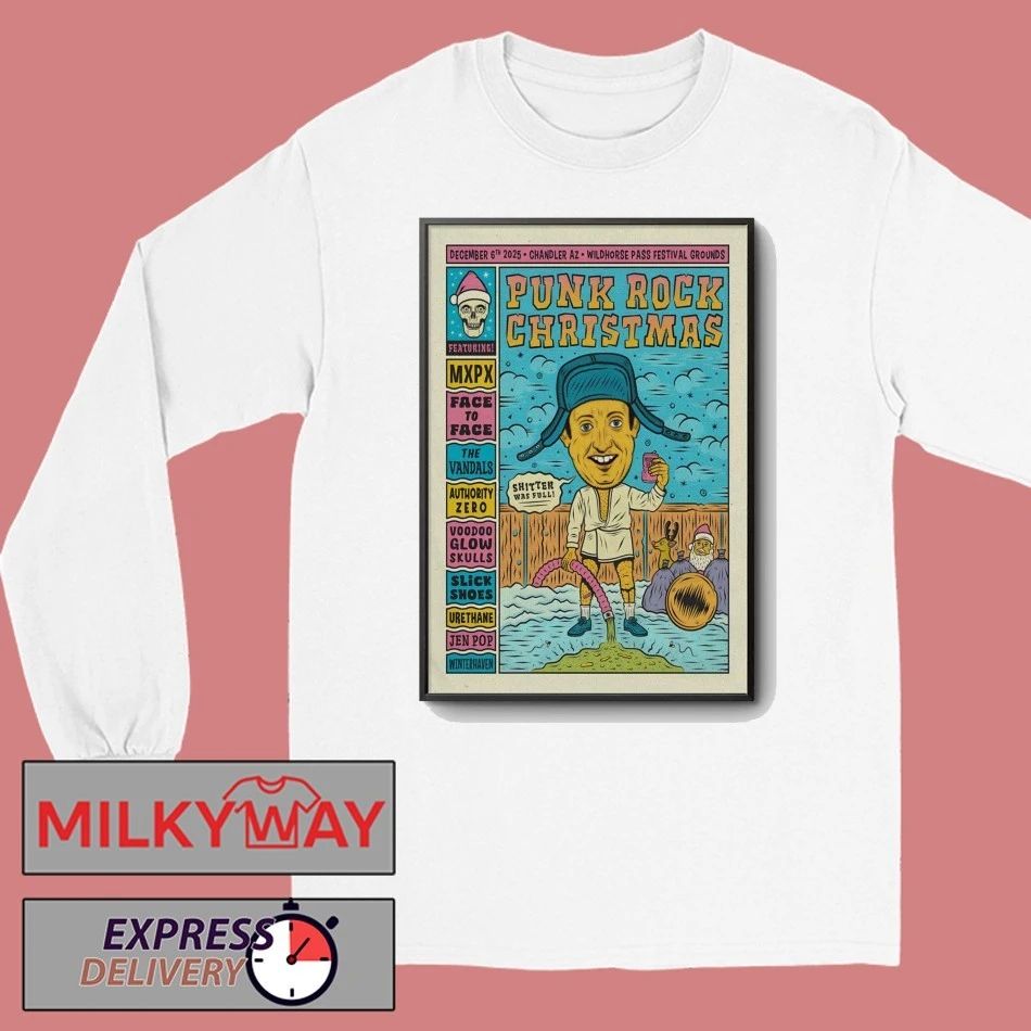 Punk Rock Christmas Dec 6 2025 Wild Horse Pass Festival Grounds in Chandler AZ Poster shirt