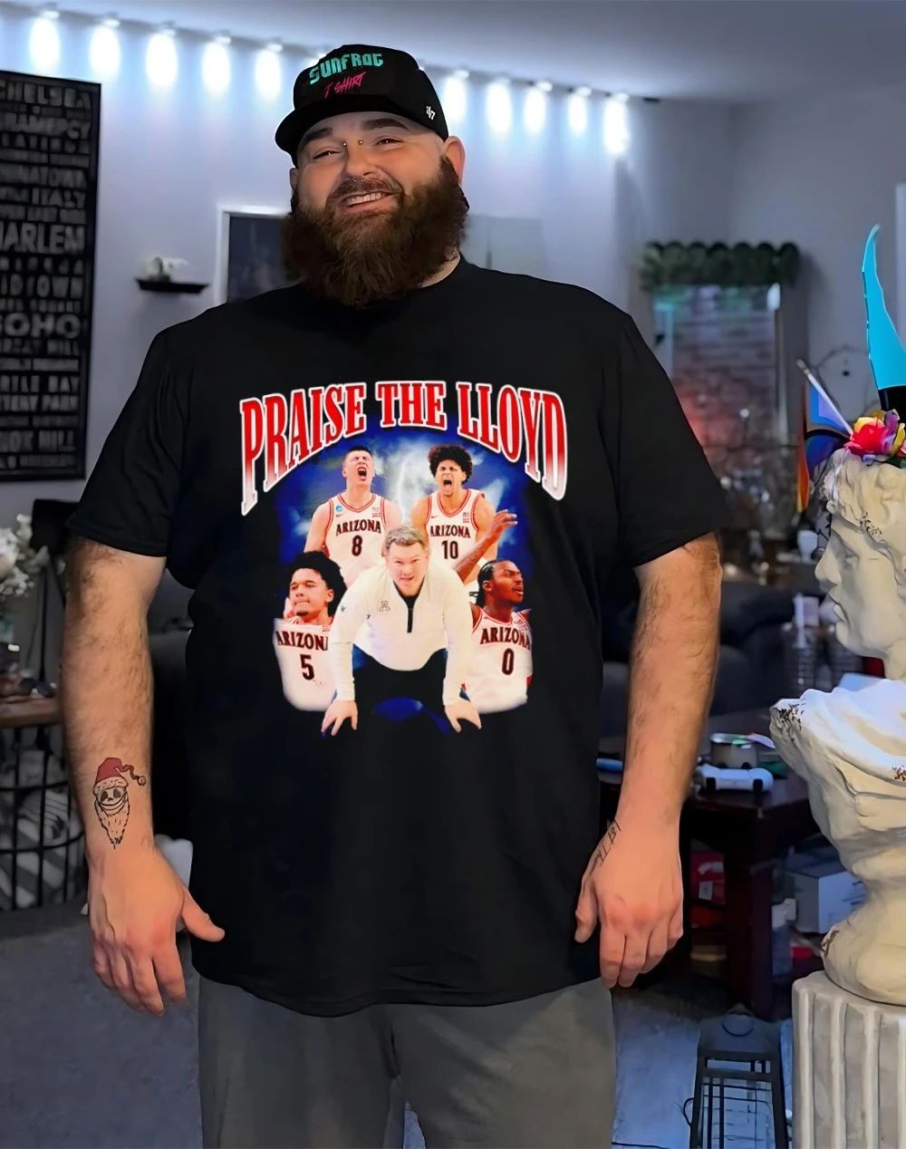 Praise the Lloyd Arizona Men’s Basketball 2026 player collage shirt