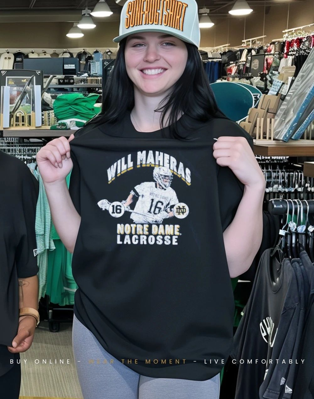 Will Maheras Notre Dame Lacrosse Illustrated shirt