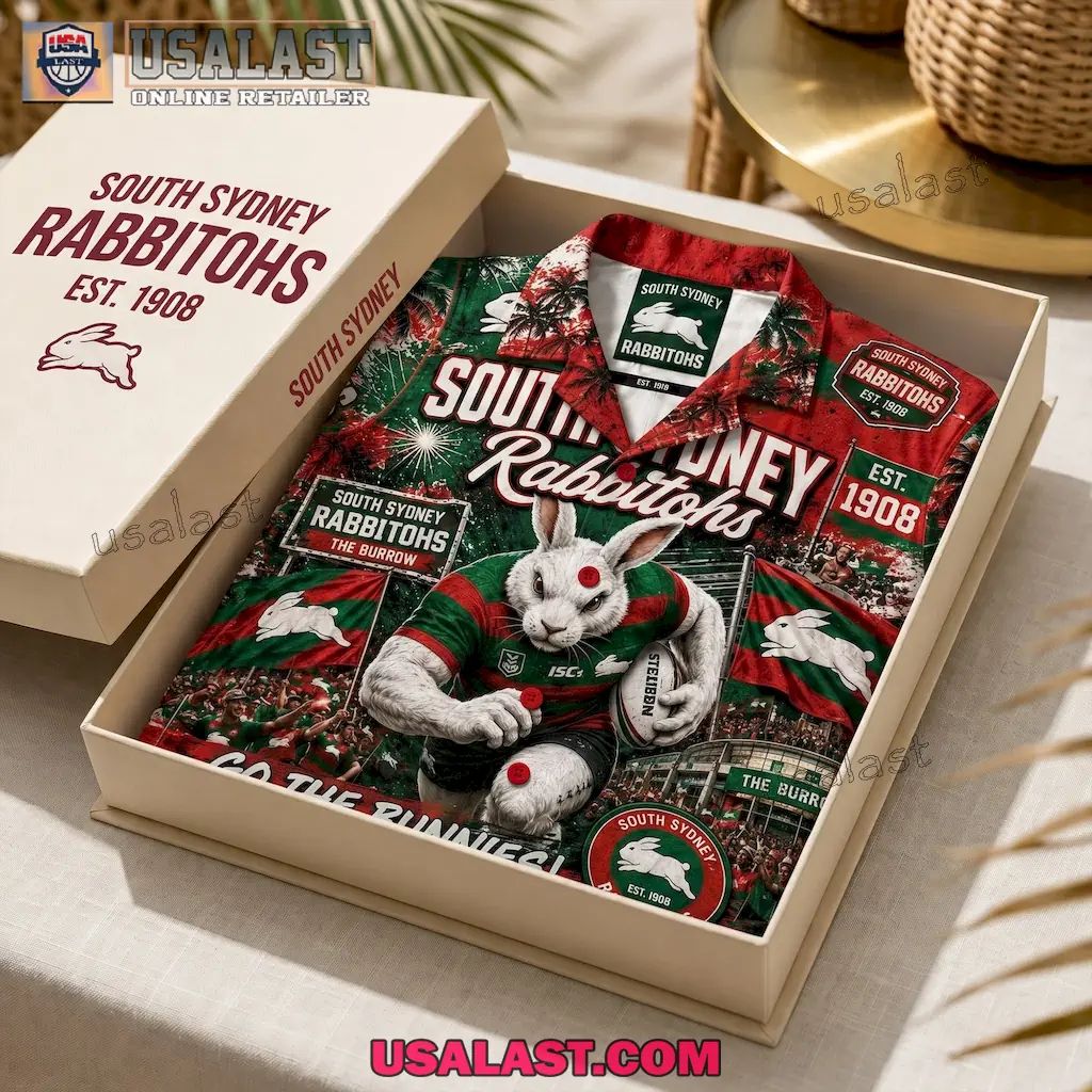 South Sydney Rabbitohs NRL Rugby Hawaiian Shirt