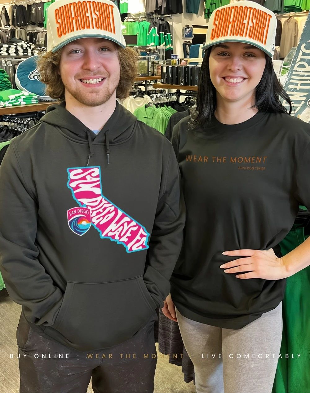 San Diego Wave FC Groovy State graphic shirt
