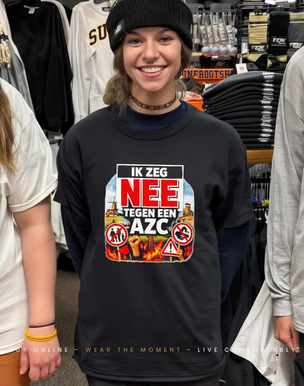 Ik Zeg Nee Tegen AZC Dutch Protest Statement shirt