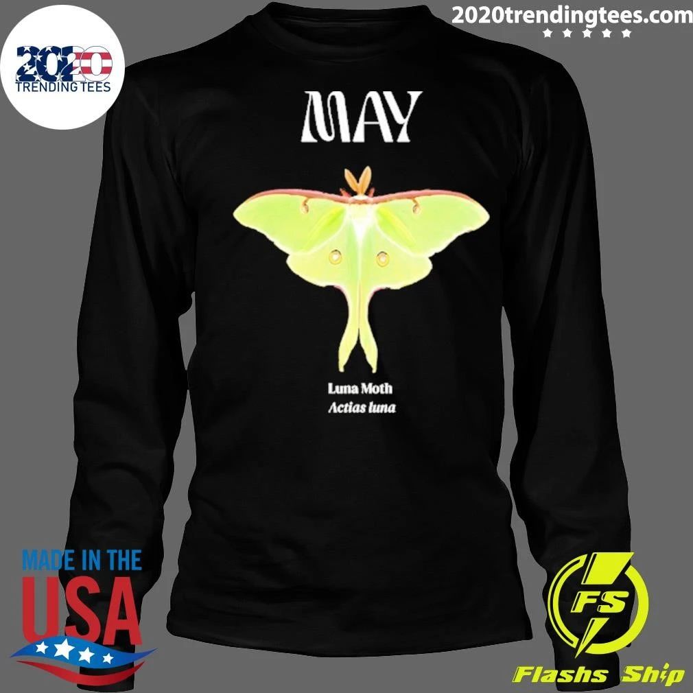 May Luna Moth Actias Luna Entomology Shirt