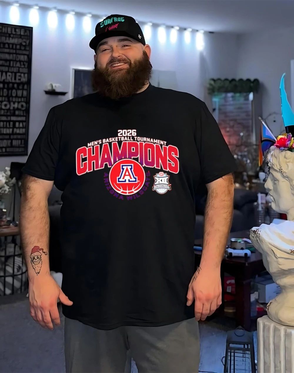 Arizona Wildcats Big 12 Men’s Basketball Conference Tournament Champions 2026 shirt