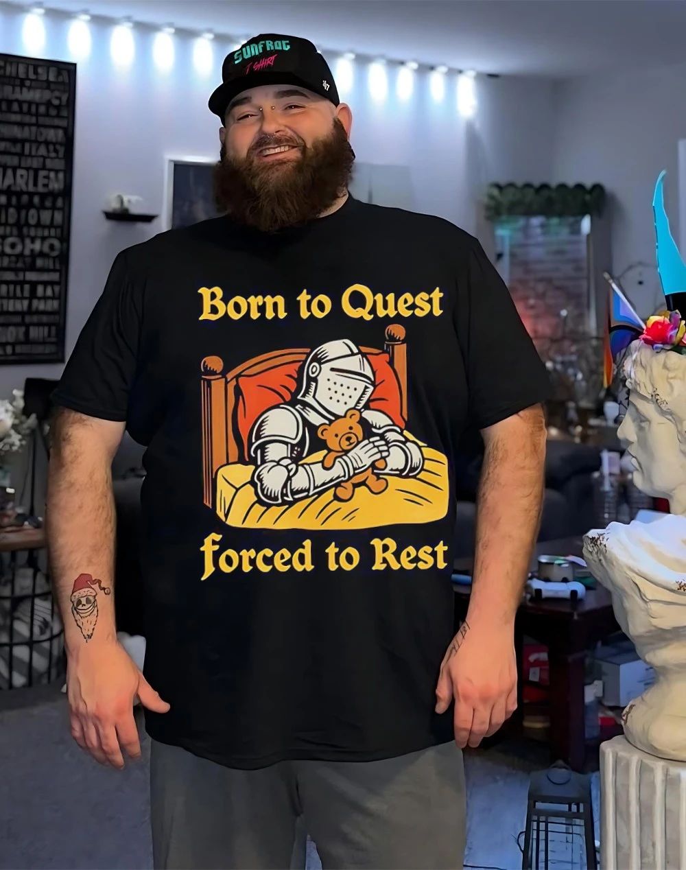Knight born to quest forced to rest shirt