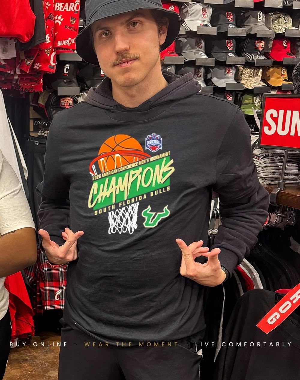 South Florida Men’s Basketball 2026 American Conference Tournament Champions shirt