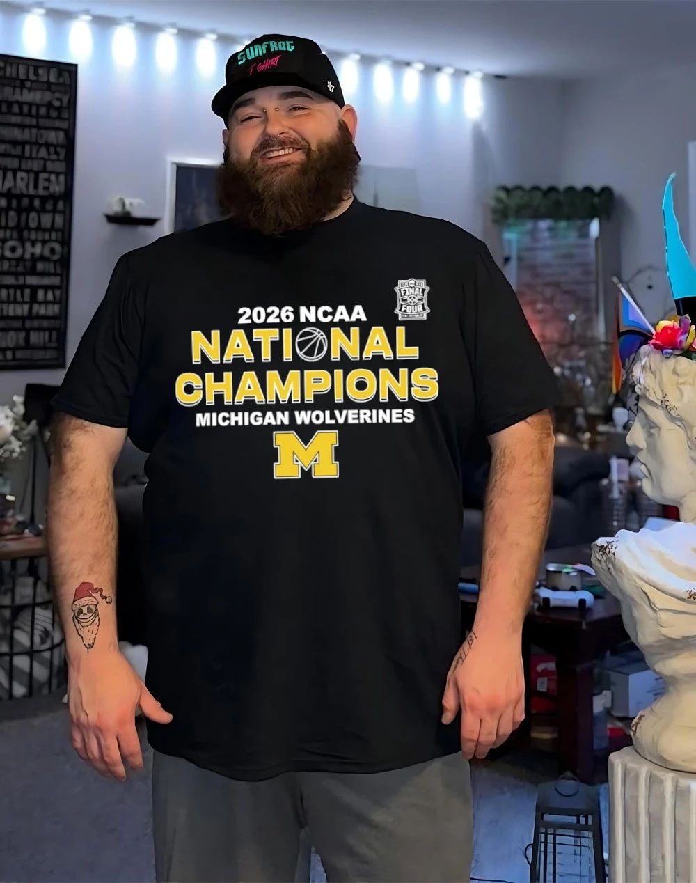 Official Michigan Wolverines 2026 NCAA Men’s Basketball National Champions Logo T-Shirt