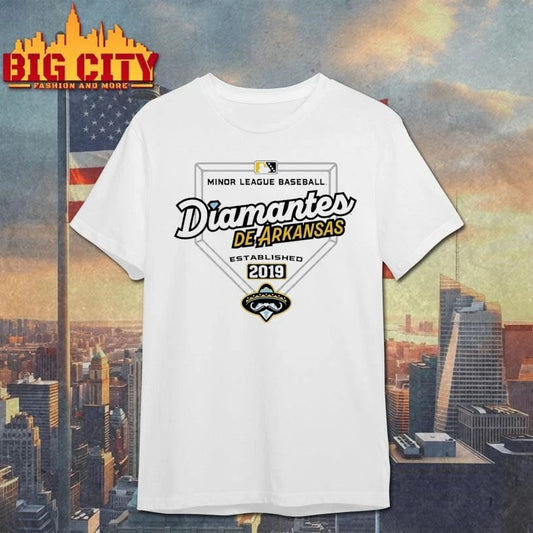 Premium 2026 Diamantes de Arkansas Baseball MiLB Bimm Ridder Panzetta Est 2019 shirt