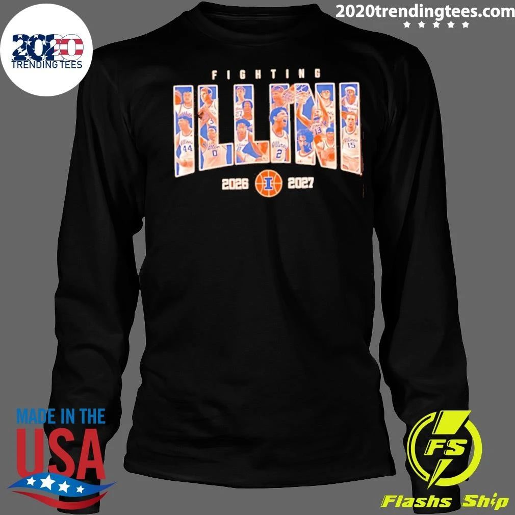 Illinois Fighting Illini Nil Men’s Basketball 2026-2027 Roster Shirt