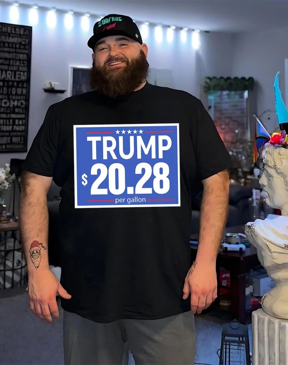 Trump Gas Price 20.28 Per Gallon Political shirt
