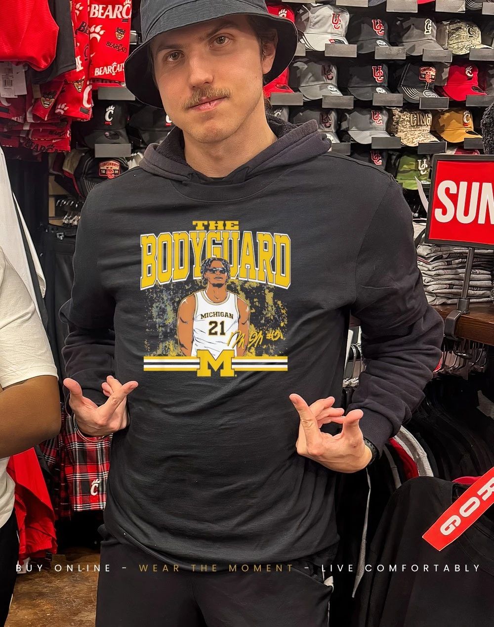 Morez Johnson Jr The Bodyguard Michigan Basketball shirt