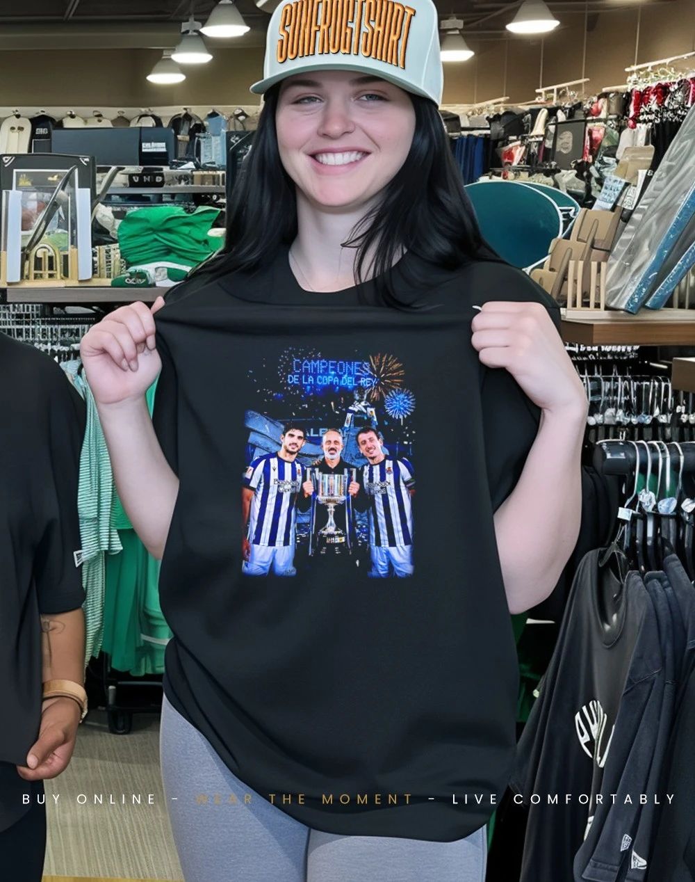 Real Sociedad 2026 Champions Campeones De La Copa Del Rey trophy shirt