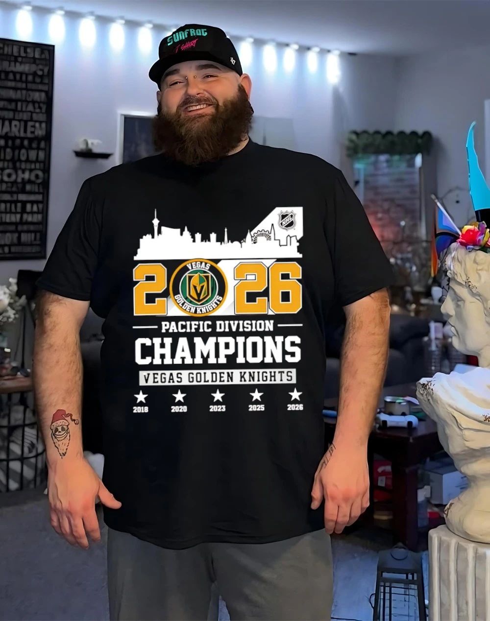 Vegas Golden Knights 2026 NHL Men’s Hockey Pacific Division Champions 2018-2026 shirt
