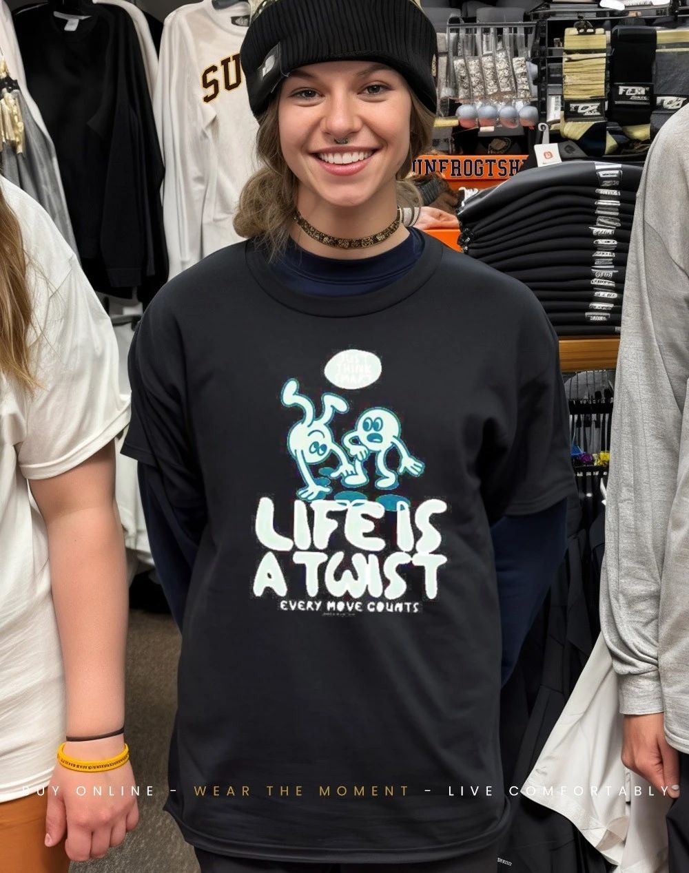 Just think smart life is a twist every move counts shirt