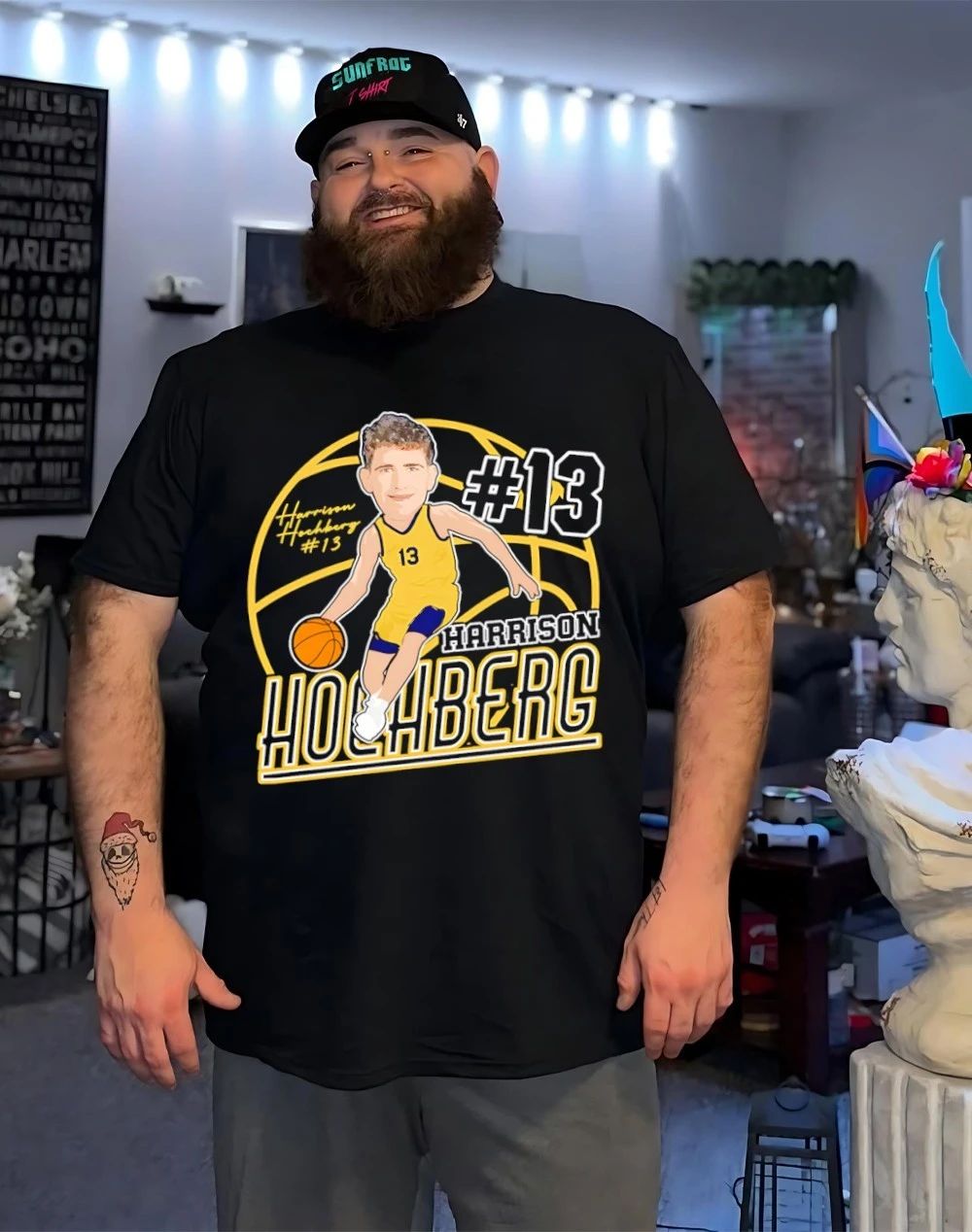 Harrison Hochberg Michigan Wolverines 2026 caricature shirt