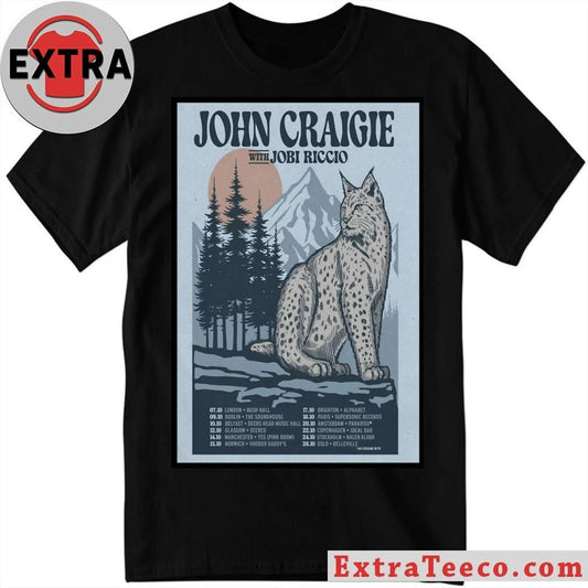 John Craigie With Jobi Riccio Europe Tour 2026 Poster Shirt