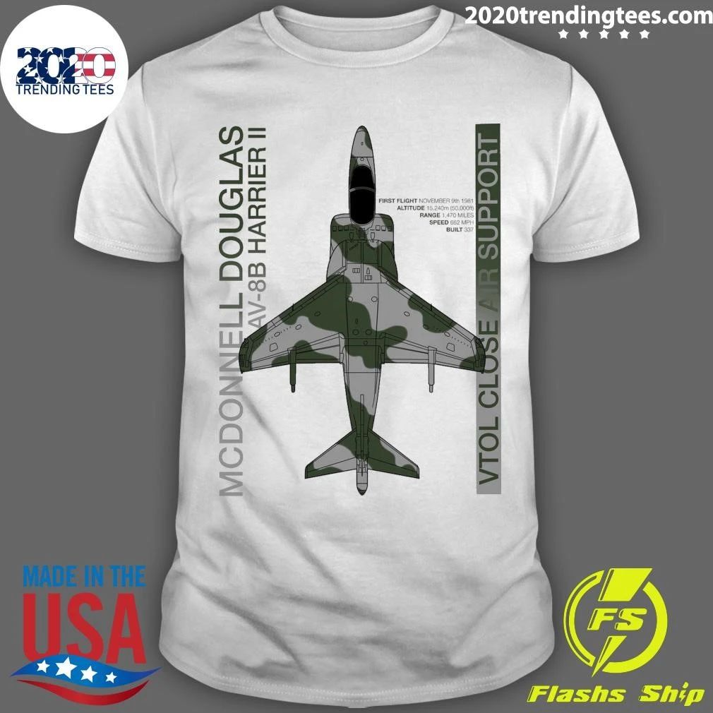AV-8B Harrier II Blueprint Shirt