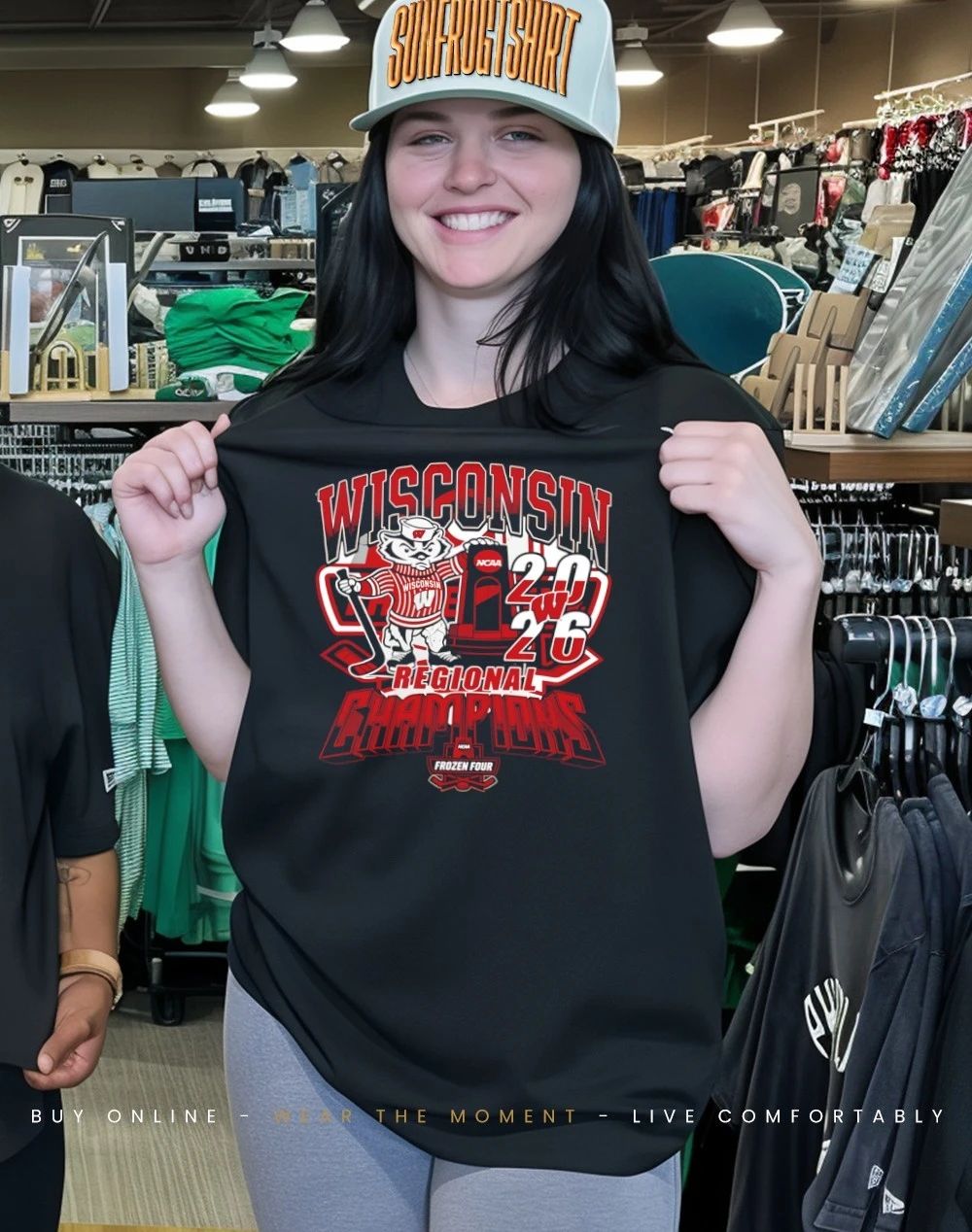 Wisconsin Badgers 2026 Ncaa Mens Hockey Regional Champions Mascot Trophy shirt
