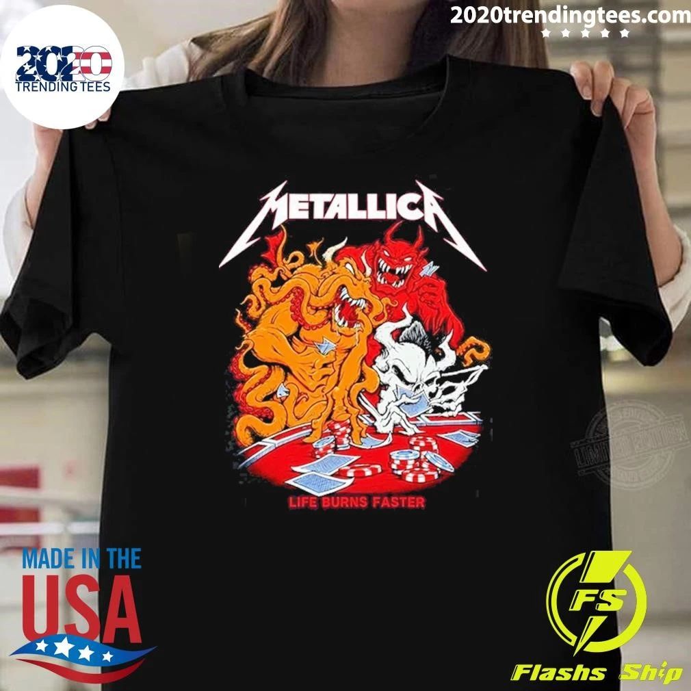 Metallica Exclusive Event Tee Weekend Two Of Life Burns Faster At Sphere In Las Vegas NV On October 8 2026 Shirt