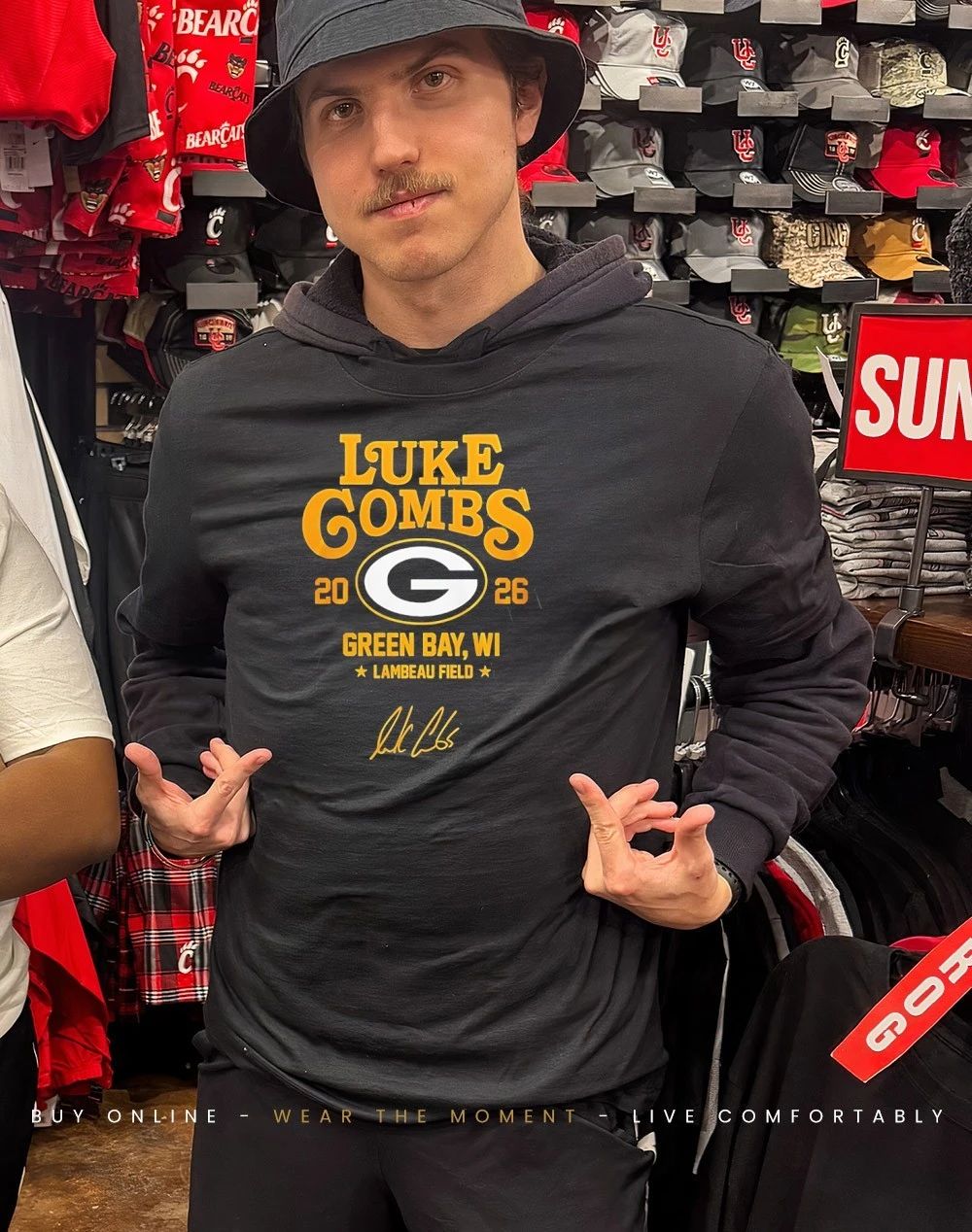 Green Bay Packers x Luke Combs My Kinda Saturday Night Tour 2026 shirt