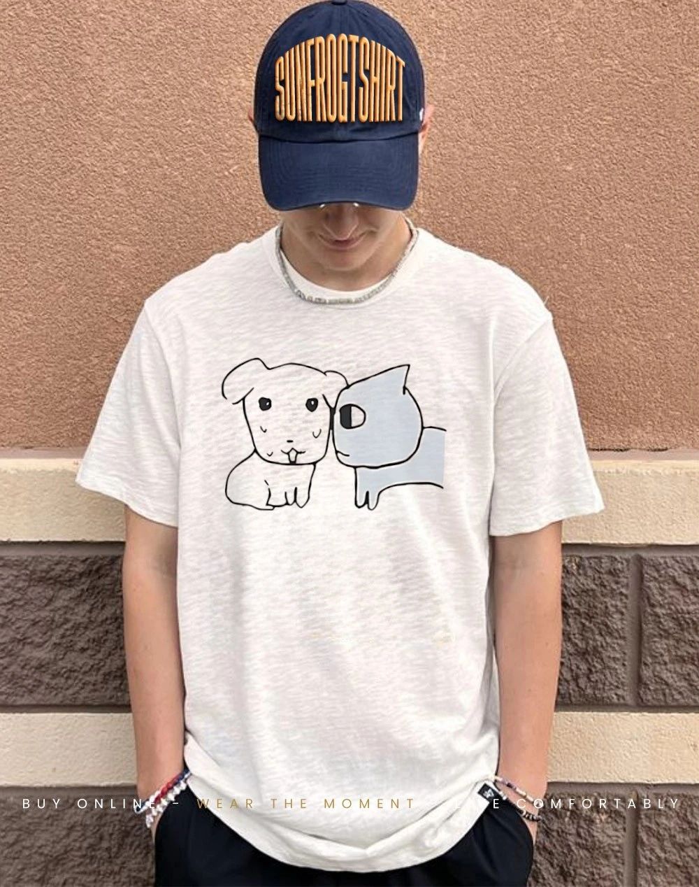 Don’t look at me cat and dog paint shirt