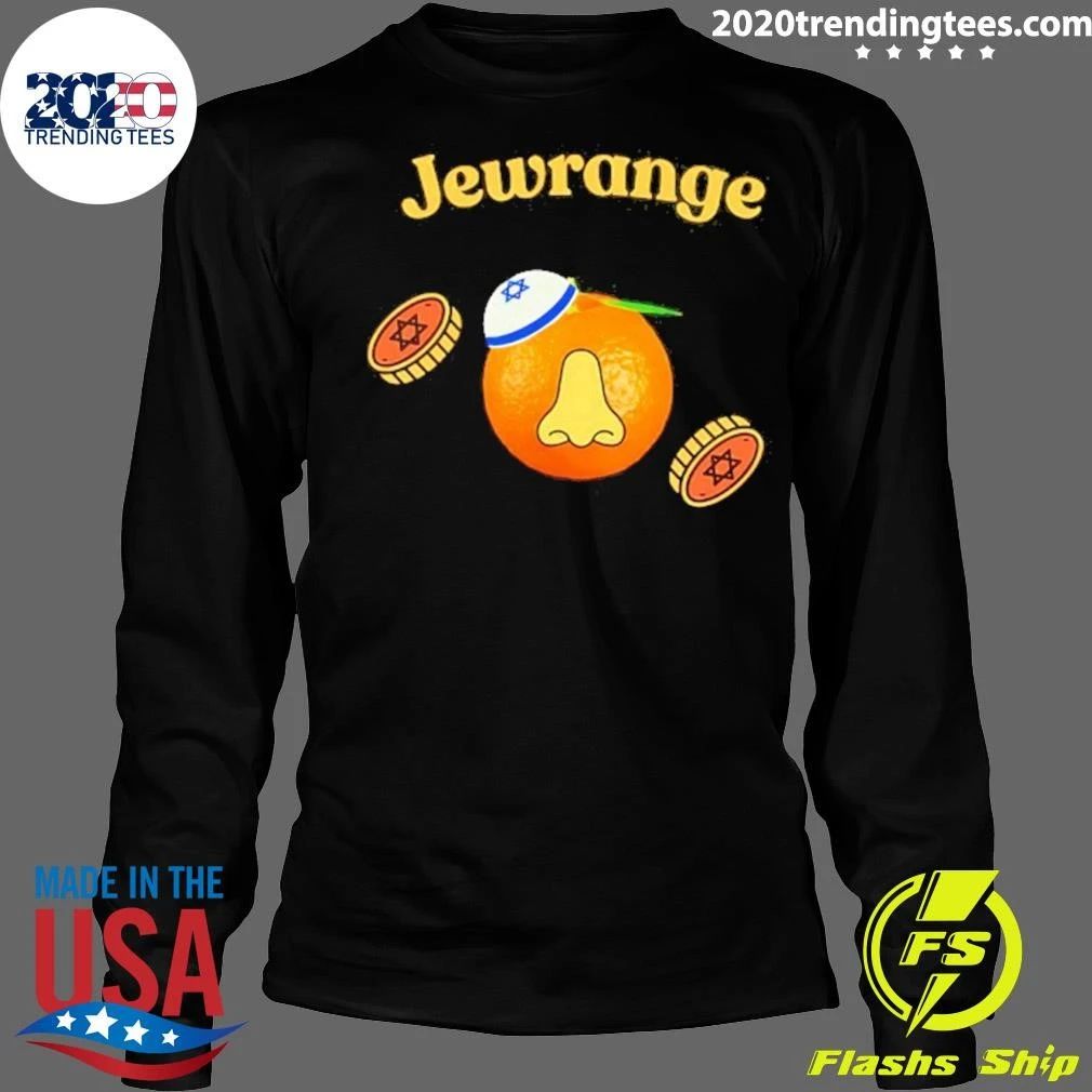 Jewrange Jewish Orange Pun Star Of David Shirt