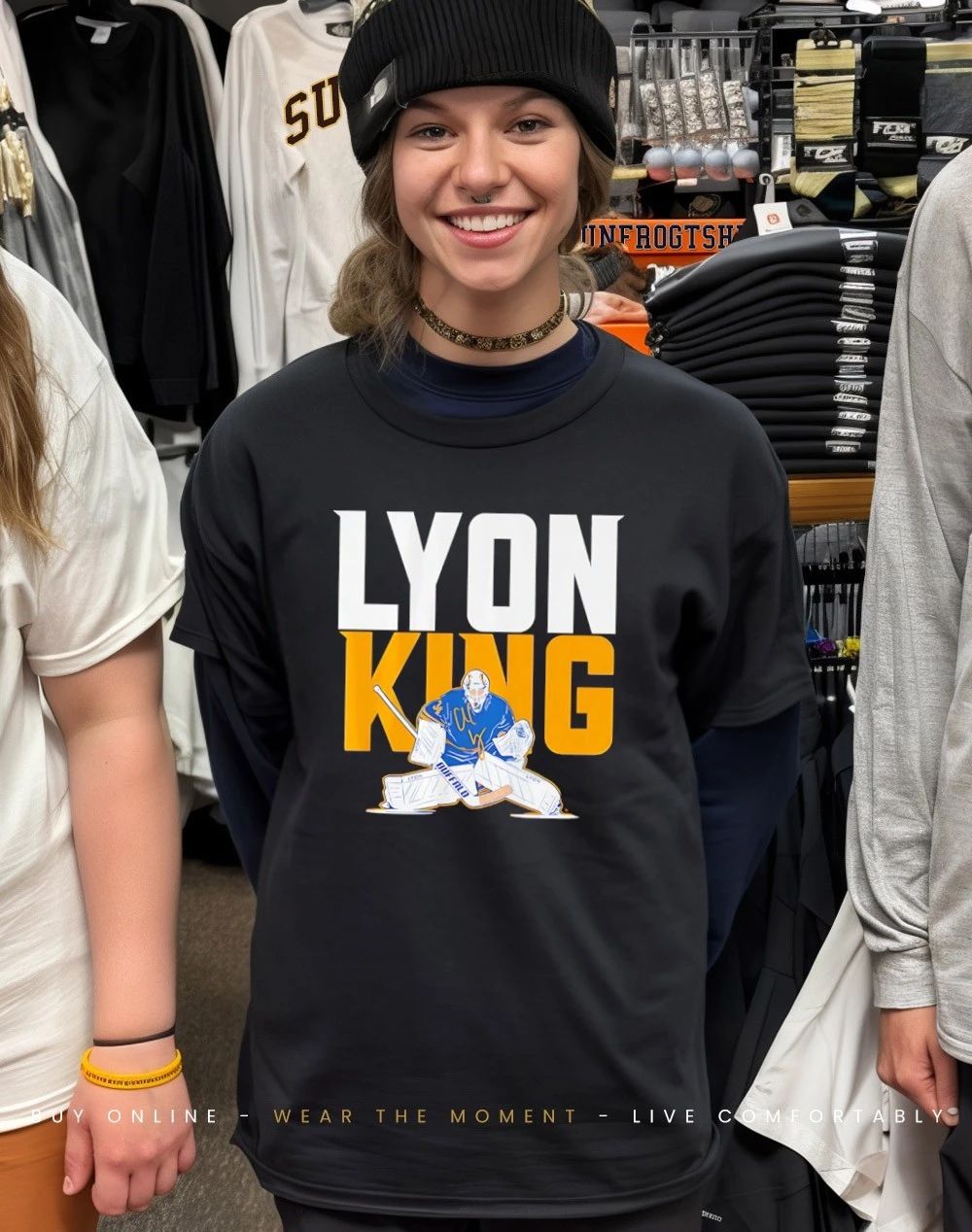 Alex Lyon Buffalo Sabres The Goalie King shirt