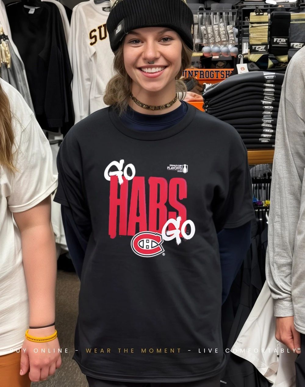 Montreal Canadiens 2026 Stanley Cup Playoffs Slogan Go Habs Go shirt